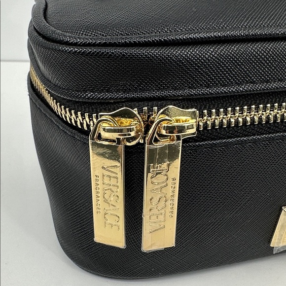 NWOT Versace Fragrances Cosmetic Case- Black/Gold - Picture 6 of 8
